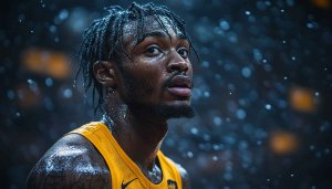 NBA Player Wallpaper: Athlete in Action for Phone & Desktop
