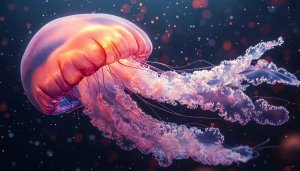 Glowing Jellyfish Wallpaper: Ocean Life, Aquatic, 4K, Mobile, Desktop