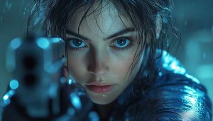 Alita Battle Angel Wallpaper, Cyberpunk, Gun, 4k Wallpaper for Desktop