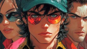 Anime Wallpaper - Three Characters With Sunglasses - Cool Anime wallpaper