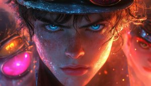 Steampunk Character Wallpaper, Futuristic Art, High-Resolution Background