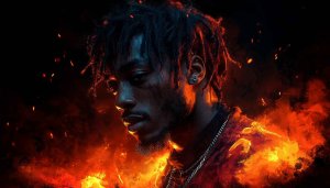 Cool Rapper Wallpaper: Fire Theme HD Desktop Backgrounds