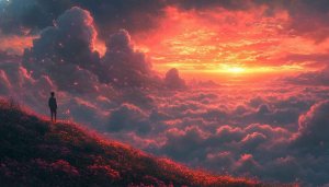 Sunset Cloud Sky Wallpaper, Landscape Wallpaper, 4K Wallpaper For Desktop