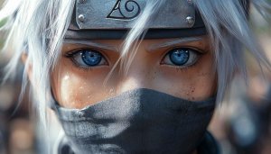 Kakashi Anime Wallpaper, Naruto Character, Blue Eyes, HD, 4K