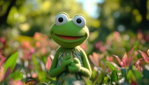 Kermit the Frog Wallpaper, Muppets Character, Cute Cartoon, 4K