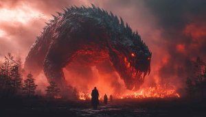 Dragon Wallpaper 4k, Fantasy Monster Wallpaper, Mythical Creature Wallpaper