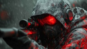 Cyberpunk Soldier Wallpaper: 4k Gaming, Futuristic, Tactical Shooter, Sci-Fi