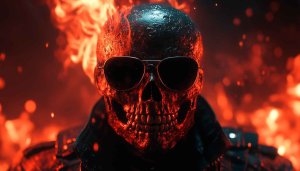 Ghost Rider Skull Fire Wallpaper Cool Theme, 4K, Desktop