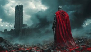 Knight Wallpaper: Medieval Warrior, Castle, Fantasy Landscape Background
