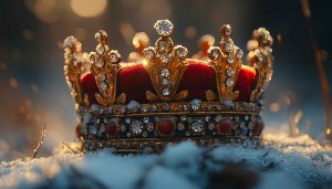 Golden Crown Wallpaper, King, Queen, Desktop Wallpaper, 4K Wallpaper