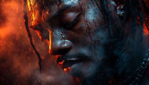Man Portrait Wallpaper, Moody Aesthetic, Dark Art, 4k Wallpaper