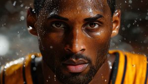 Kobe Bryant Wallpaper, Basketball Player Portrait, Sports Legend, 4K