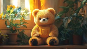 Cute Teddy Bear Wallpaper, Toy Wallpaper, 4K Desktop Background