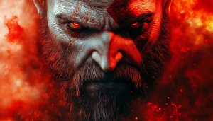 God of War Wallpaper: Kratos Angry Face, 4k Game Wallpaper