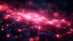Red Galaxy Wallpaper, Space Nebula Background, Starfield Aesthetic, 4K