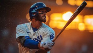 Baseball Wallpaper: Dodgers Player in Action, Sports Theme 4K