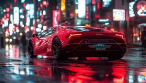 Red Lamborghini Car Wallpaper for Desktop, Laptop, Mobile, 4K