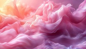 Abstract Pink Wallpaper: Dreamy Pastel Smoke Effect for Desktop