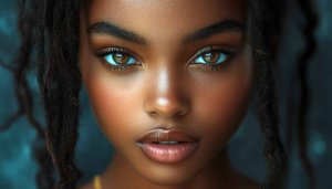 Stunning Black Girl Portrait Wallpaper 4K, UHD, Desktop, Laptop