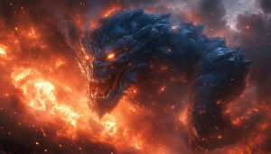 Dragon wallpaper, Monster wallpaper, Fantasy creature wallpaper, 4K, PC