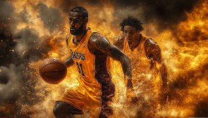 LeBron James Lakers Basketball Wallpaper for Desktop and Mobile in 4K