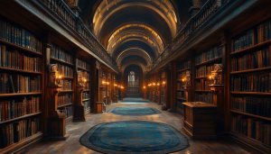 Library Wallpaper, Bookshelf Aesthetic, Study Room Wallpaper, Hallway Wallpaper