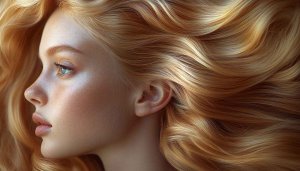 Blonde Hair Model Wallpaper, Portrait Beauty Image for Desktop