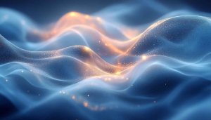 Abstract Blue Waves Wallpaper | Aesthetic Backgrounds for Desktop