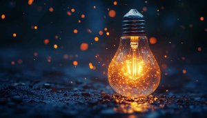 Glowing Light Bulb Wallpaper: Idea, Innovation, and Inspiration Background