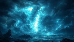 Epic Lightning Storm Wallpaper for Desktop and Phone Backgrounds