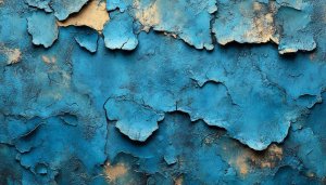 Abstract Texture Wallpaper: Blue and Gold Wall Art Background