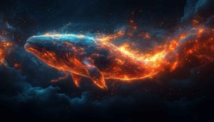 Cosmic Whale Wallpaper: Galaxy Whale, Nebula, 4K Phone Wallpaper