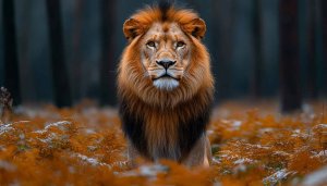 Majestic Lion Wallpaper: Wildlife, Animal Kingdom, High-Resolution, 4K