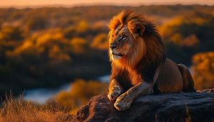 Lion Wallpaper, Safari Wallpaper, Animal Wallpaper, Wildlife Wallpaper, 4K Wallpaper