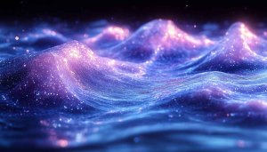 Glitter Ocean Wave Wallpaper: 4K, Desktop, Laptop, Phone Background