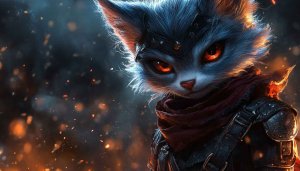 Warrior Cat Wallpaper: Fantasy Creature Backgrounds for Desktop and Mobile