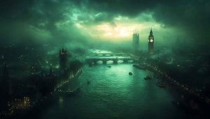 London Cityscape Wallpaper, Thames River, Big Ben, Night Wallpaper