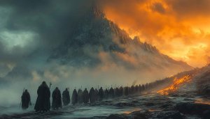 Lord of the Rings Wallpaper, Mountain Wallpaper, Fantasy, Epic Scene