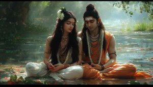Ram Sita Wallpaper: Hindu God, Spiritual, Devotional, 4k Wallpaper