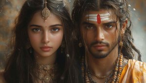 Shiva Parvati Wallpaper: Hindu God and Goddess Aesthetic