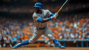 Los Angeles Dodgers Baseball Player Action Wallpaper for Desktop