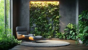 Vertical Garden Wallpaper: Living Wall Interior Design for Desktop