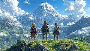 Zelda Breath of the Wild Wallpaper: Stunning Mountain View Scene