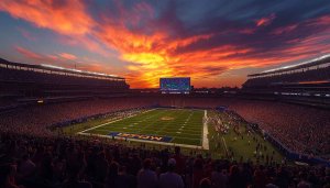 Stadium Wallpaper: Football Game Sunset, 4k Wallpaper, Desktop Wallpaper