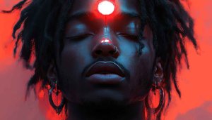 Third Eye Afro-Futurism Art Portrait - Artistic Wallpaper