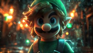 Super Mario Bros Movie Luigi Wallpaper Animated Character 4k