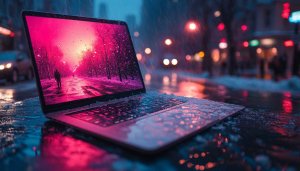Laptop Wallpaper: Winter Scenery, Pink Aesthetic, 4K Backgrounds