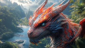 Fantasy Dragon Wallpaper: Fire Dragon, Dragon Art, HD, 4K