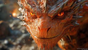 Fiery Dragon Wallpaper: Mythical Creature 4K High-Resolution Dragon Background