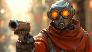 Sci-Fi Robot Wallpaper, Futuristic Android, High-Resolution Tech Background